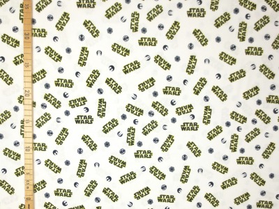 Star Wars Logo Stoff - 100 Baumwolle - Lizenzstoff