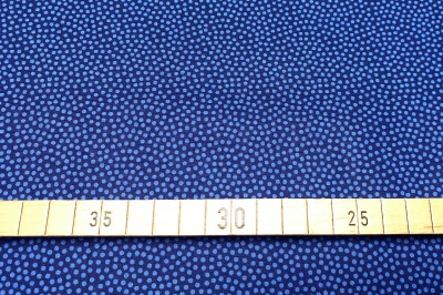 Baumwollwebware - unregelmäßige Punkte - dunkelblau/hellblau - 100% Baumwolle - Dotty - Swafing
