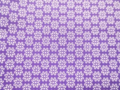 Stoff Blumen lila - 100% Baumwolle