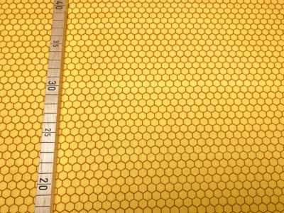 Stoff Bienenwaben - gelb - 100 Baumwolle - Patchwork