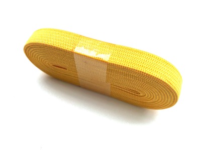 2m Gummiband gelb - 1 cm breit
