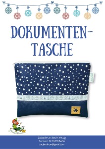 Ebook Dokumententasche, A6, Anleitung als Download - Nähanleitung