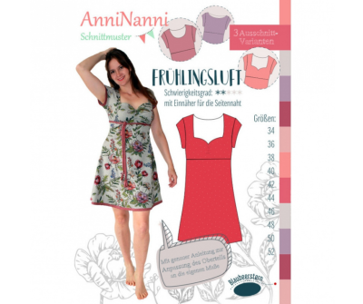 Frühlingsluft Kleid von AnniNanni - Papierschnittmuster - Blaubeerstern