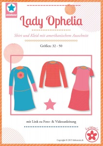 Papierschnittmuster Lady Ophelia - Shirt und Kleid - Mia Luna