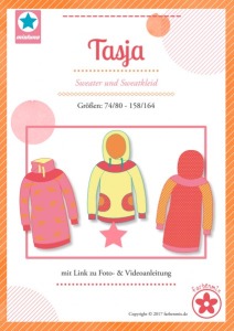 Papierschnittmuster Tasja - Kids - Sweater und Sweatkleid - Mia Luna