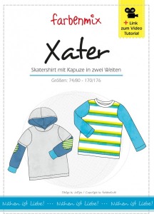 Xater - Papierschnittmuster - Skatershirt