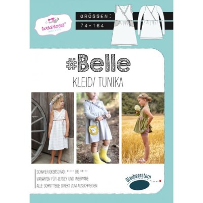 Belle - Papierschnittmuster - Kleid/Tunika - Kinderschnittmuster - rosarosa - Blaubeerstern