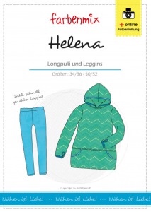 Helena - Papierschnittmuster - Longpulli und Leggins für Damen