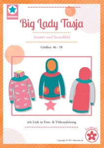 Papierschnittmuster Big Lady Tasja - Sweater und Sweatkleid - Mia Luna