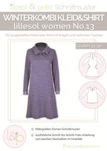 Papierschnittmuster Winterkombi - Kleid und Shirt - lillesol und pelle - women No.13