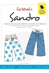 Sandro - Papierschnittmuster -Tobehose für Jungs und Mädchen