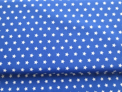Stoff Sterne - royalblau - 100% Baumwolle - Patchwork - Quilten - Baumwollstoff von Quality - 150 cm