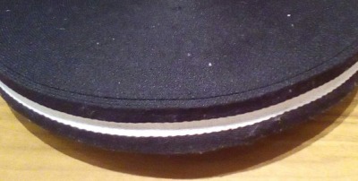 Gurtband - 40 mm - schwarz mit Streifen