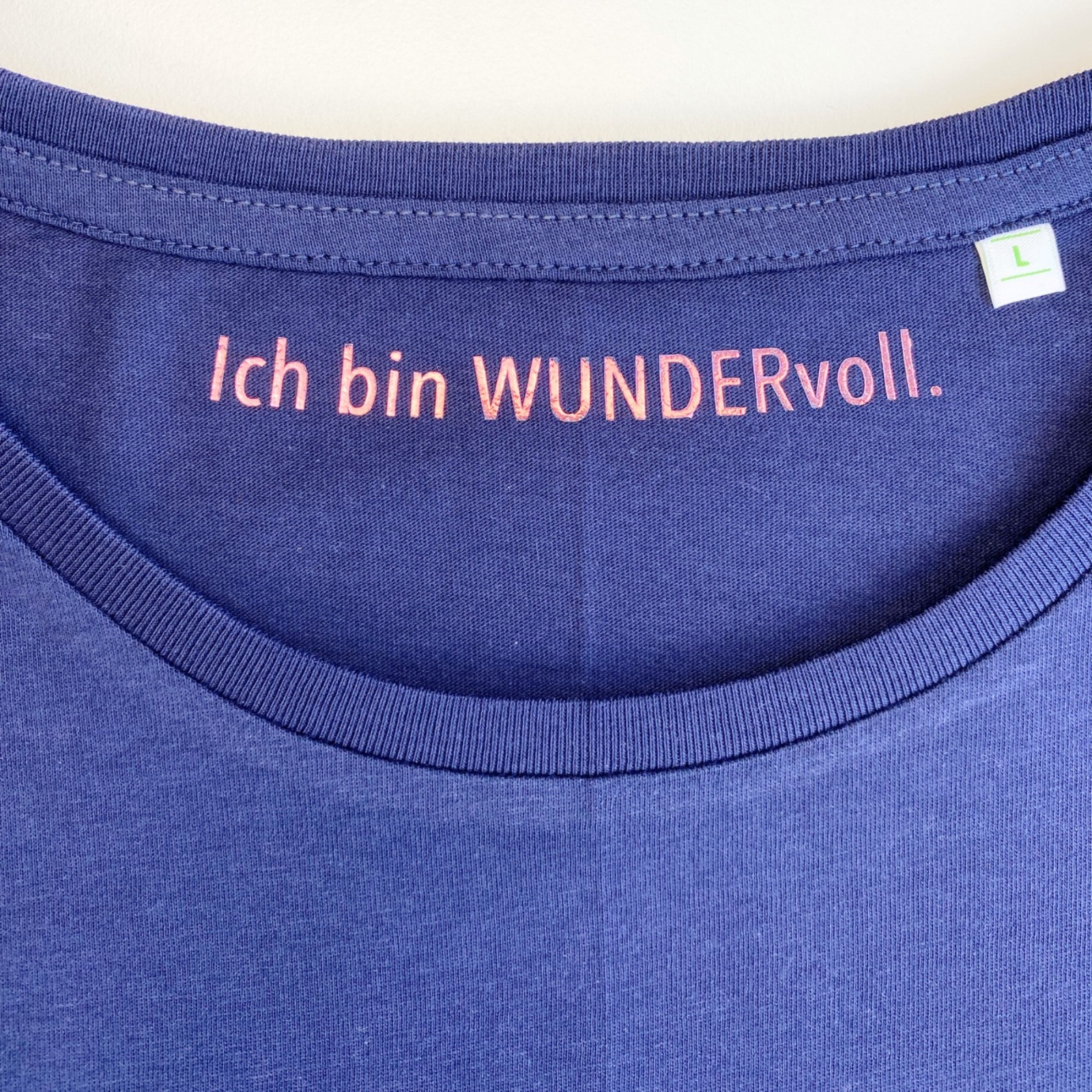 T-Shirt Ich bin WUNDERvoll., dunkelblau 3