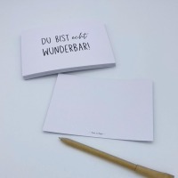 Postkarte DU BIST echt WUNDERBAR 2