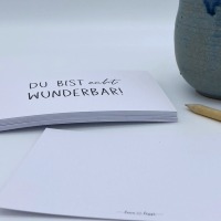 Postkarte DU BIST echt WUNDERBAR 3