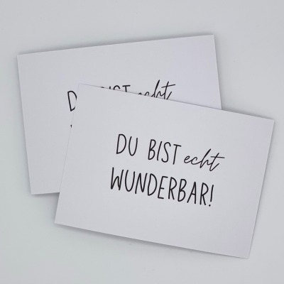 Postkarte DU BIST echt WUNDERBAR - DU BIST echt WUNDERBAR