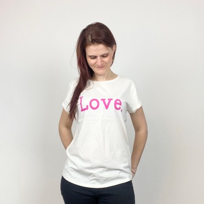 T-Shirt Love, weiß - Das T-Shirt voller Liebe