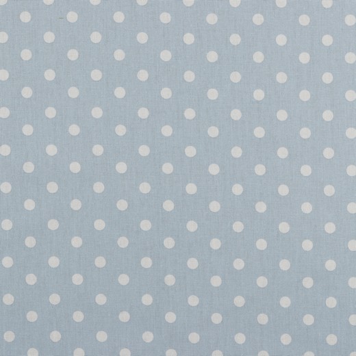 04949020 Baumwolle Stoff Punkte Dots hellblau / weiss
