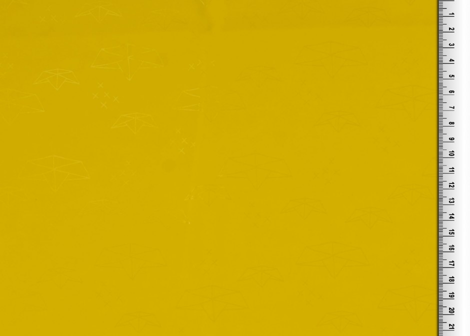 1325495011300800 Outdoorstoff Regenjackenstoff Friesennerz Boote Papierschiffchen gelb Reststück