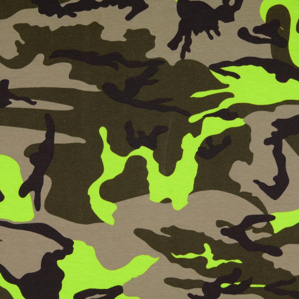 201204080 Jersey Camouflage cool oliv khaki grau neongrün