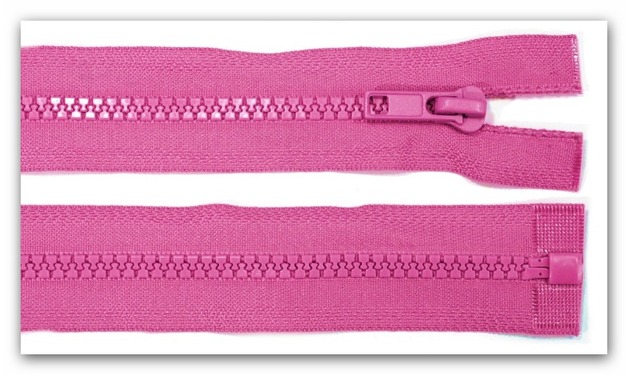 20412 Reißverschluss pink 60cm teilbar für Jacken