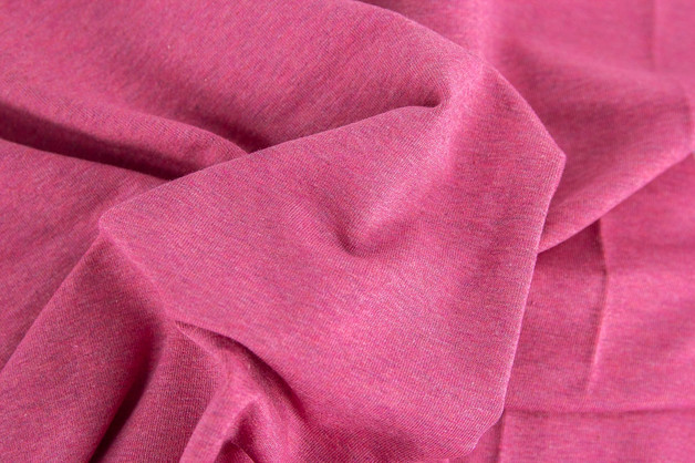 60507 Stoff Jersey pink meliert melange Jaro