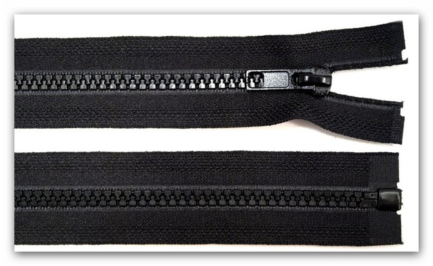 20149 Reißverschluss schwarz 90cm teilbar für Jacken
