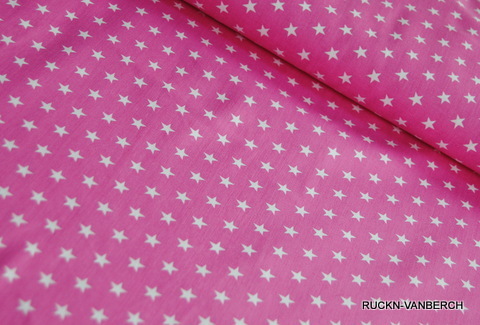 5471 rosa Baumwolle Stoff weiße Sterne Stars 2