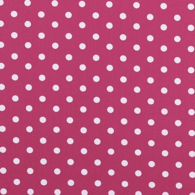 04949.006 Baumwolle Stoff Punkte Dots pink / weiss