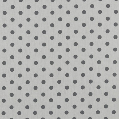 04949.113 Baumwolle Stoff weißgrundig Punkte Dots grau