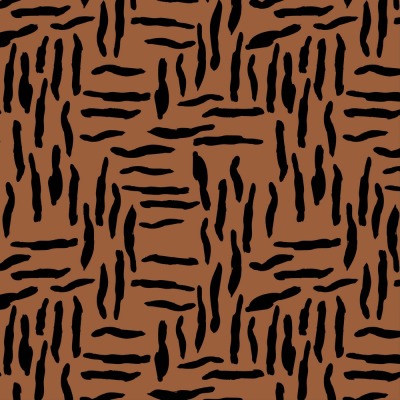 80155 Oilskin beschichtete Baumwolle Zebra Abstract rost schwarz