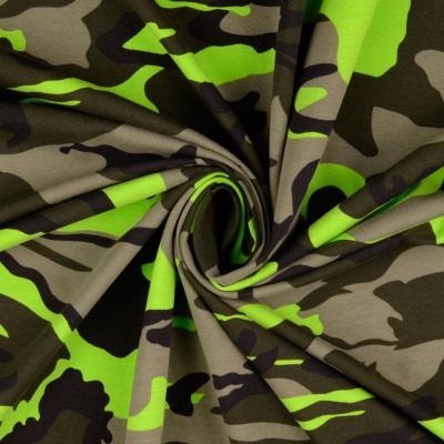 201204080 Jersey Camouflage cool oliv khaki grau neongrün