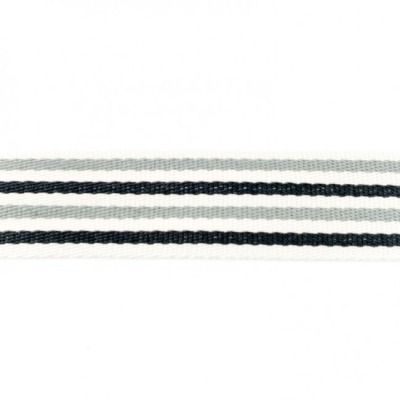 20141 40 mm Gurtband Baumwolle natur hellgrau grau