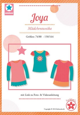 40077 Schnittmuster Papierschnitt Mehrgrössenschnitt Shirt Tunika Kleid Tasja von mialuna Gr
