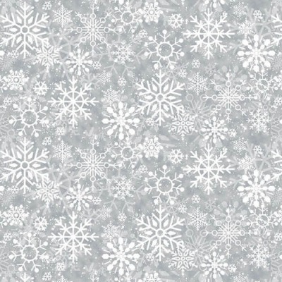 50437 Baumwolle Webware Welcome Winter by Barb Toutilotte for Henry Glass Christmas Weihnachten Schnee Schneeflocke