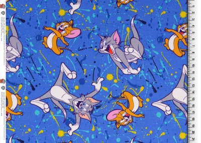 70632 Sweat angerauht Tom & Jerry Walt Disney Lizenz blau