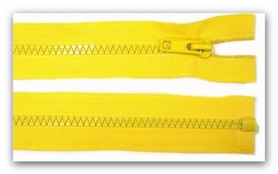 20236 Reißverschluss gelb 65cm teilbar für Jacken