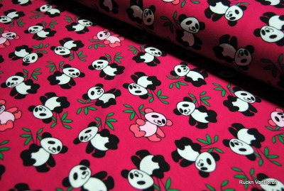6819 Jersey Panda Bär pink rosa Kinder