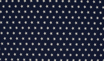 73134001000 Baumwolle Stoff navy weiße Sterne Stars