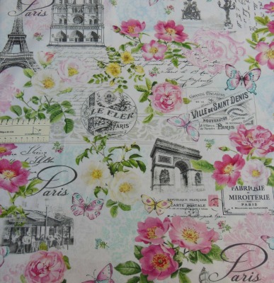 US5187-5 Baumwolle Stoff La vie en Rose Michael MIller Paris Rose Vintage