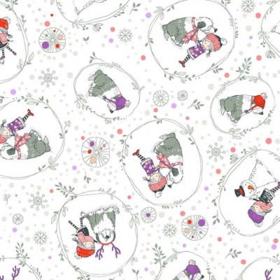 US5201-6 Baumwolle Webware Winter Days Snow Princess Lisa Glanz by Michael Miller Fabrics