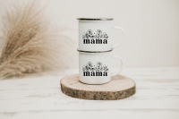 Tasse für Mama Flower I Keramiktasse I Emaille Tasse I Geschenkidee I Dankeschön I Geburtstag I