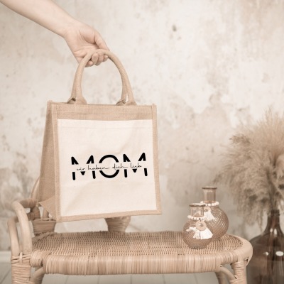 Shopper I Tasche I Mama I Tragetasche I Jutetasche I Einkaufstasche I Geschenkidee, Geburtstag, Mutt