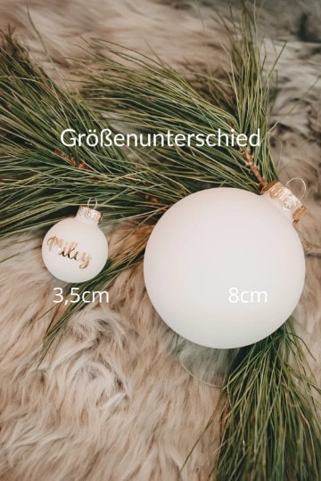 MINI WEIHNACHTSKUGEL PERSONALISIERT MIT NAME, grün 7