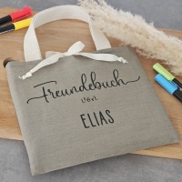 Freundbuchtasche | Tasche für Freundebuch | mein Freundebuch | Freundebuch Tasche mit Namen