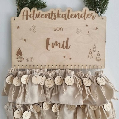 Personalized Advent calendar - to fill yourself
