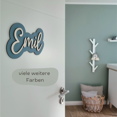Door sign with background - different colors and sizes