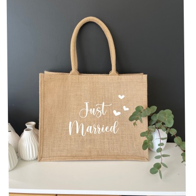 Tasche Just Married, eine schönes Geschenkidee