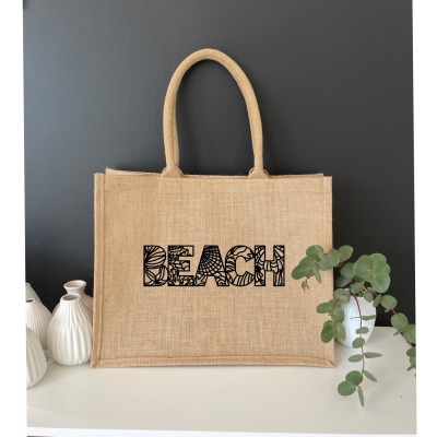 Jutebeutel Beach Motiv, schöne Geschenkidee - Eine schöne Geschenkidee für den Urlaub